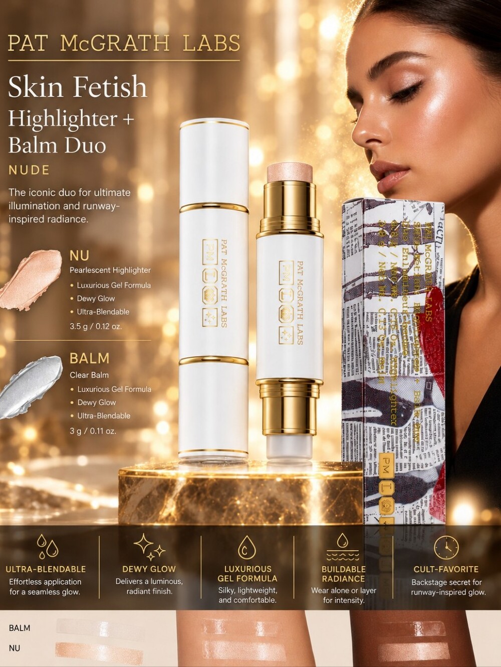 Pat McGrath Labs Skin Fetish Highlighter + Balm Duo – Nude
